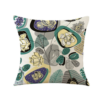 Decorative Throw Pillow Covers Plant pillowcase Square Cushion Cover for Home Sofa Outdoor Decor