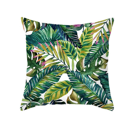 Green Plants Cushion Covers Waterproof Throw Pillow Covers Summer Pillows Cover Decorative for Home