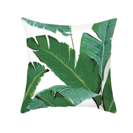 Decorative Throw Pillow Covers Summer Green Plants Square Pillow Cases Outdoor Sofa Home Decor Cushion Covers