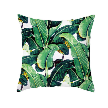Decorative Throw Pillow Covers Summer Green Plants Square Pillow Cases Outdoor Sofa Home Decor Cushion Covers