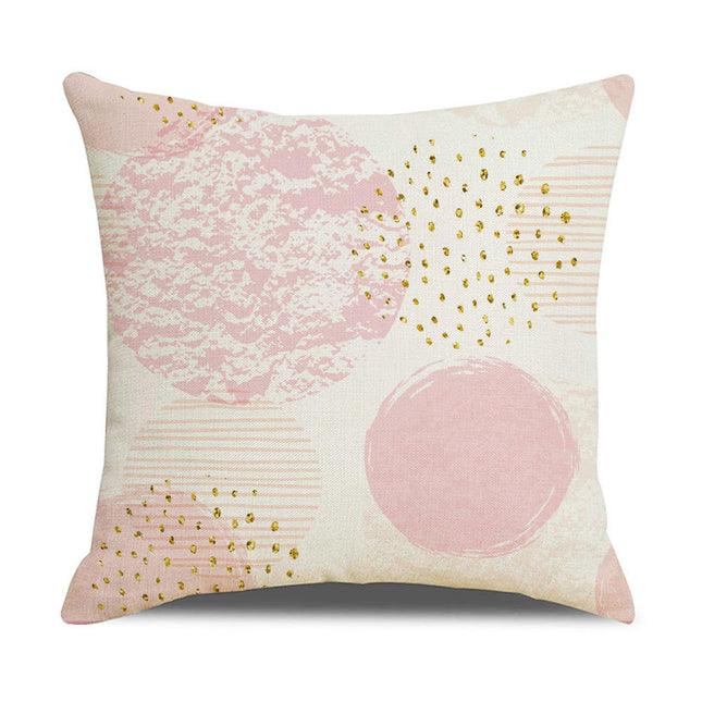 Pink Pillowcase Abstract Throw Pillow Covers Modern Decorative Pillow Covers for Couch Sofa Bed