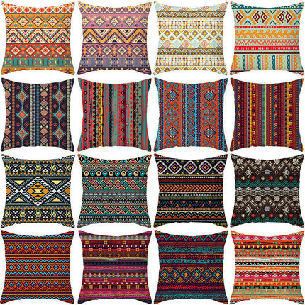 Outdoor Waterproof Throw Pillow Covers Boho Decorative Cushion Cases Square Pillowcase for Home Decor