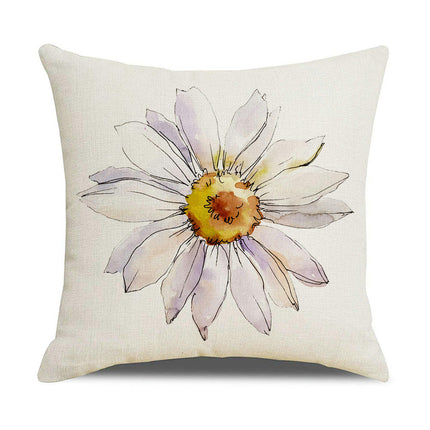 Throw Pillow Covers Soft Cushion Covers Spring Flower Style  Decorative Pillow Cases for Sofa Home Decor