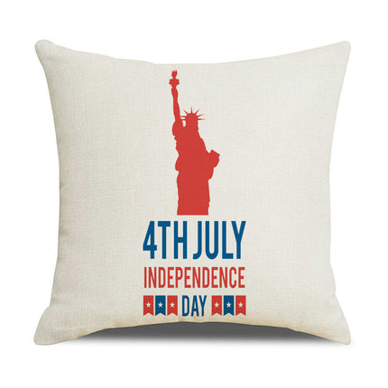 Pillow Covers America Flag Throw Pillow Covers Independence Memorial Day Pillow Cover for Home Decor-A