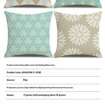 Throw Pillow Covers Geometric Pattern Decorative Pillow Cases Home Office Decor Square Soft Pillowcases