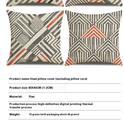 Geometric Stripes Cushion Covers Throw Pillow Covers Outdoor Decorative Home Decor for Bed Sofa Office