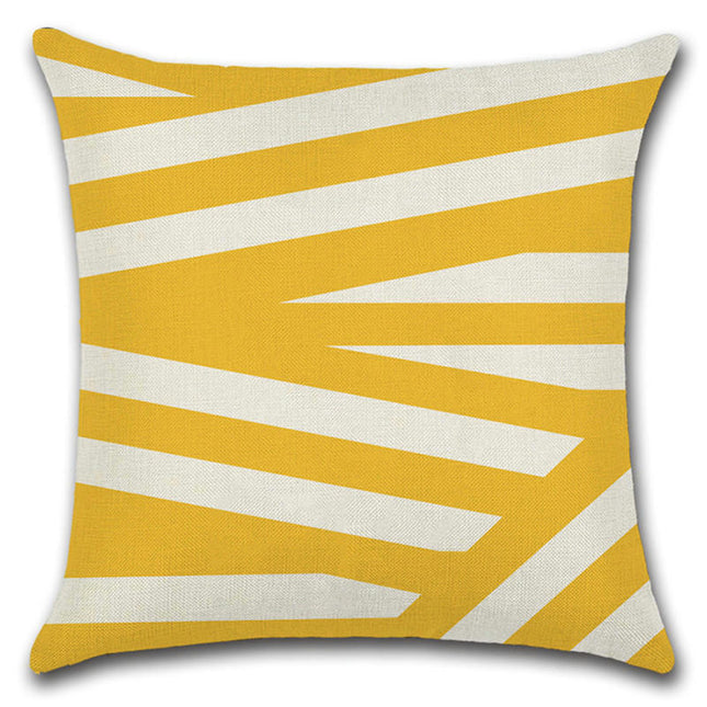 Farmhouse Pillow Covers Geometric Striped Square Decorative Throw Pillow Case for Home Decorations