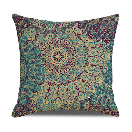 Pillowcase Throw Pillow Covers for Living Room Couch Bohemian Pattern Square Couch Pillows Case Cover