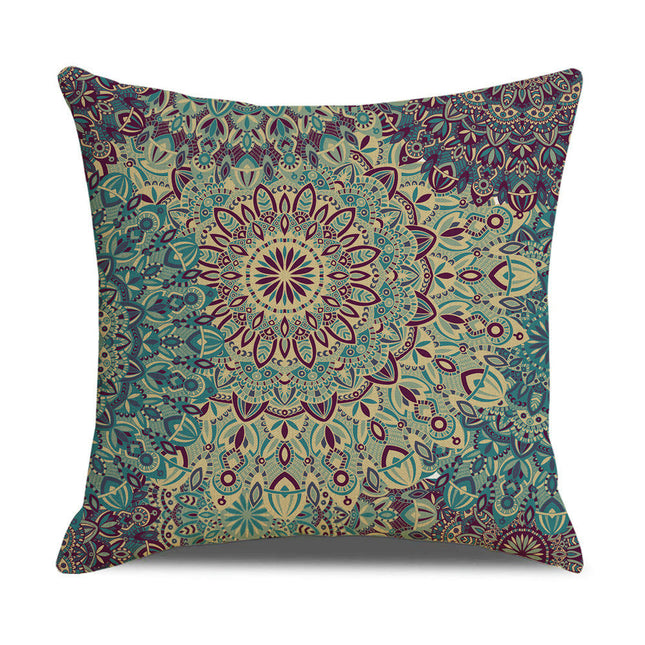 Pillowcase Throw Pillow Covers for Living Room Couch Bohemian Pattern Square Couch Pillows Case Cover