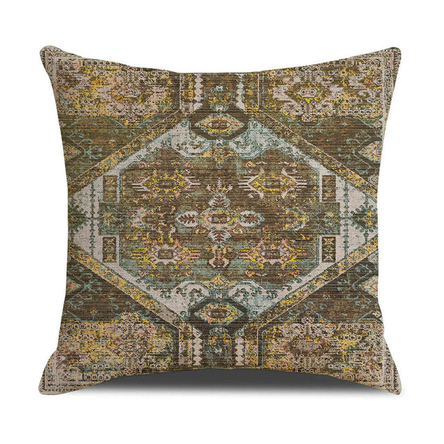 Outdoor Throw Pillow Covers Boho Cushion Cases Square Ethnic Style Pillowcase for Home Decor-B