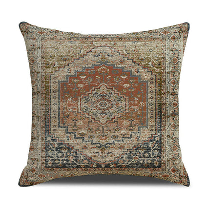 Outdoor Throw Pillow Covers Boho Cushion Cases Square Ethnic Style Pillowcase for Home Decor-B