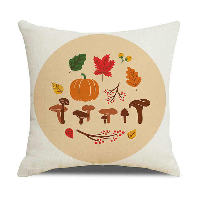 Throw Pillow Covers Thanksgiving Decorative Pillow Cases Soft Fall Pumpkin Autumn Pillow Covers for Sofa