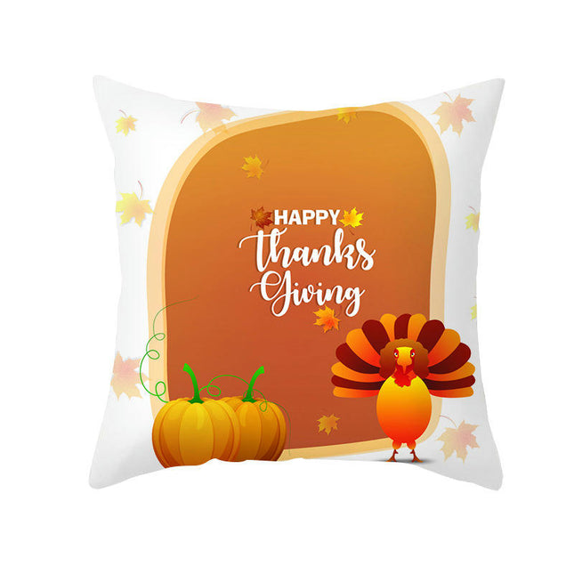 Throw Pillow Covers Thanksgiving Decorative Pillow Cases Soft Fall Pumpkin Autumn Pillow Covers for Sofa-A