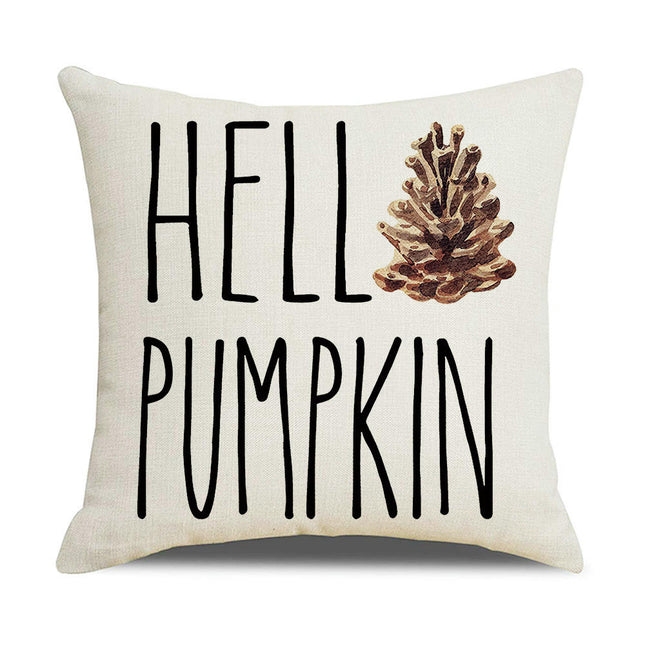 Fall Pumpkin Decorative Throw Pillow Covers Autumn Thanksgiving Cushion Covers Outdoor Sofa Home Pillow Cases
