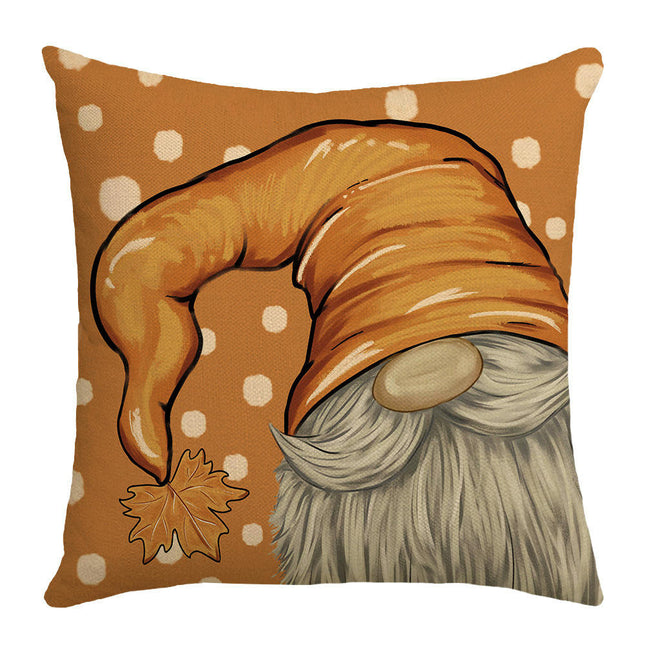 Throw Pillow Covers Pumpkin Maple leaf Autumn Decor Thanksgiving Decorative For Home Sofa Bed-A