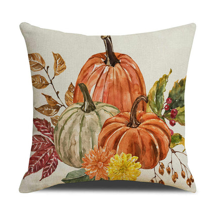 Fall Throw Pillow Covers Pumpkin Decorative Cushion Cases Pillow Cases for Home House Bedroom Sofa Decor