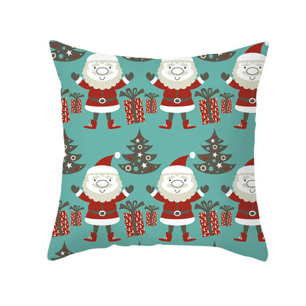Christmas Pillow Cover Tree Snowflake Throw Pillow Case Square Cushion Decorative Cushion Cover for Sofa
