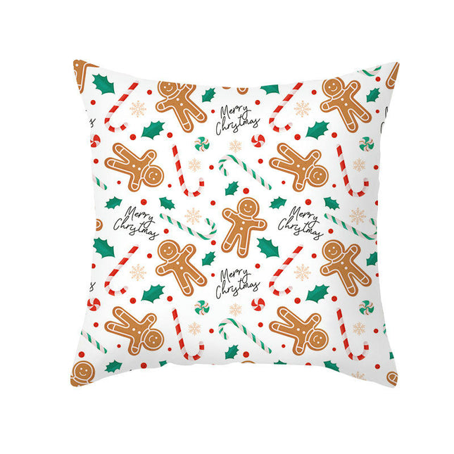 Merry Christmas Snowflake Throw Pillow Cover Xmas Cushion Case Decoration for Home Sofa