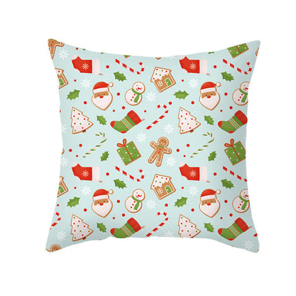 Merry Christmas Snowflake Throw Pillow Cover Xmas Cushion Case Decoration for Home Sofa