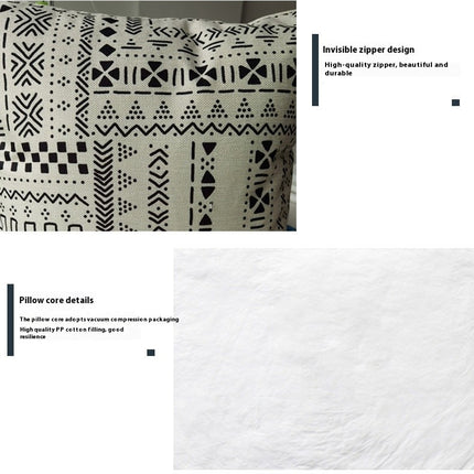 Christmas Throw Pillow Covers Elk Snowflakes Christmas Cushion Cover Decor Pillow Cases for Sofa