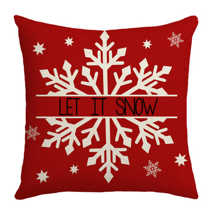 Christmas Pillow Cover Home Sofa Cushion Cover Living Room Holiday Decoration Soft Throw Pillow Covers-A
