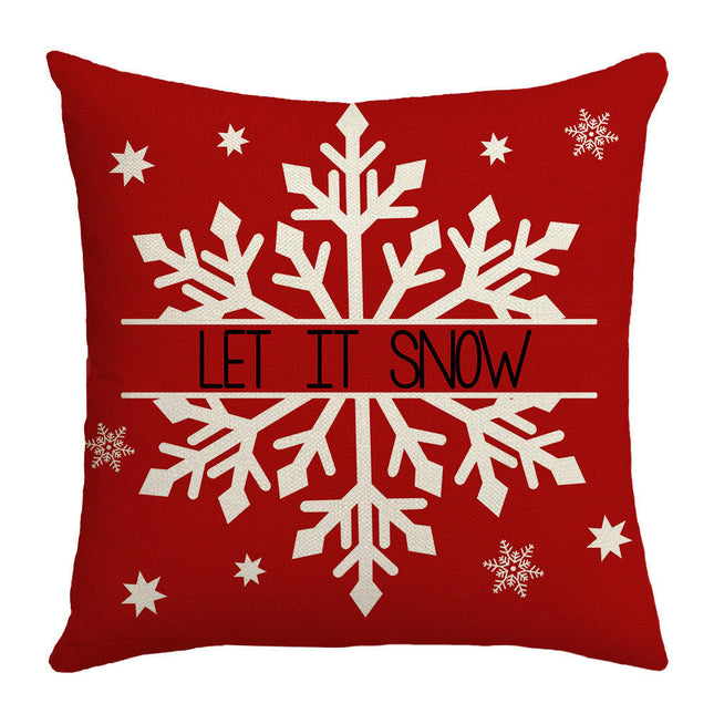 Christmas Pillow Cover Home Sofa Cushion Cover Living Room Holiday Decoration Soft Throw Pillow Covers-A