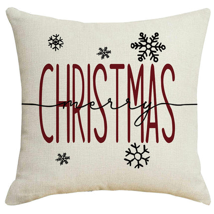 Christmas Pillow Covers Santa Claus Decor Throw Pillows Case for Couch Decorative Cushion Cases
