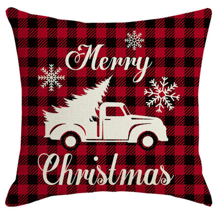 Christmas Pillow Covers Christmas Throw Pillow Covers Snowflake Elk Linen Decorative Pillow Covers