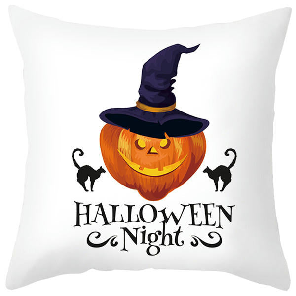 Halloween Pillow Covers Ghost Pumpkins Pillowcase Holiday Throw Pillows Cover for Home Sofa Decor