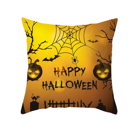 Halloween Decorations Pillow Covers Halloween Throw Pillow Covers Pumpkin Cat Cushion Covers for Sofa
