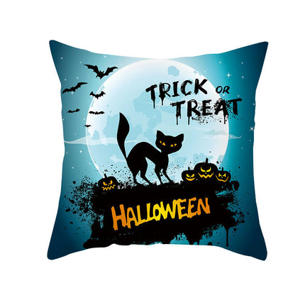 Halloween Decorations Pillow Covers Halloween Throw Pillow Covers Pumpkin Cat Cushion Covers for Sofa