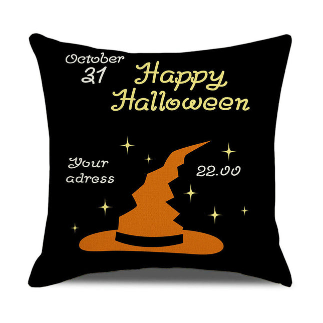 Halloween Pillow Covers Throw Pillows Cover Decor Happy Halloween Square Cushion Covers for Home