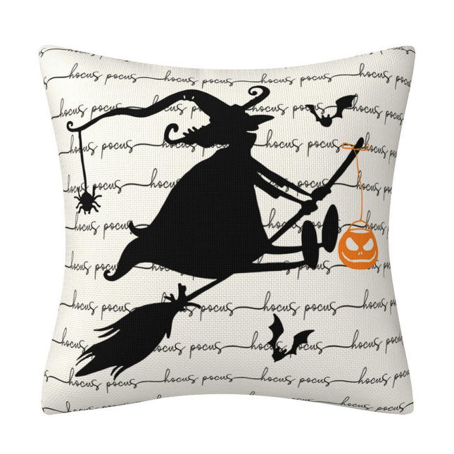 Halloween Decorations Pillow Covers Halloween Throw Pillow Covers Ghost Cushion Covers for Sofa-A
