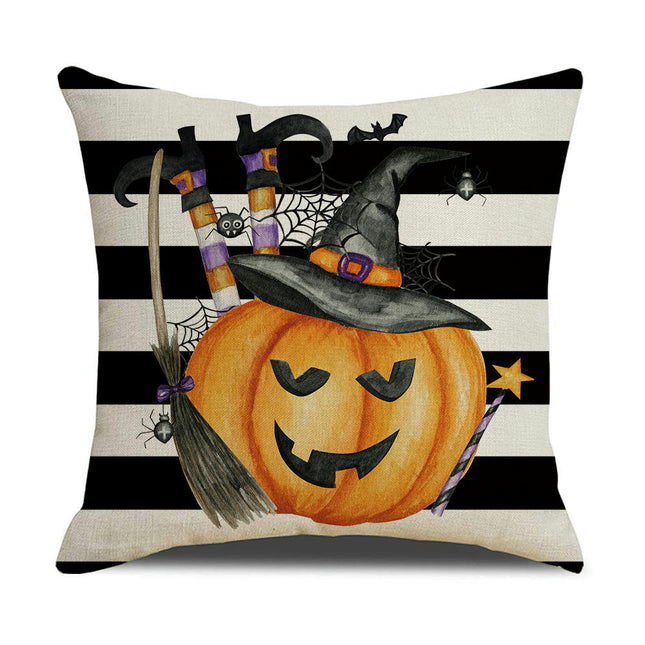 Halloween Letter Throw Pillow Covers Pumpkin Halloween Decor Pillows Cases Pillow Cases for Home