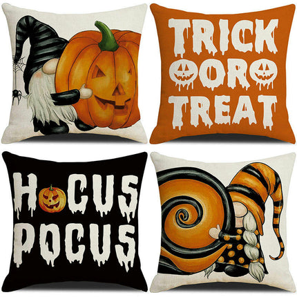 Halloween Pillow Covers,Home Decor Halloween Gifts Linen Sofa Throw Pillow Case Cushion Cover