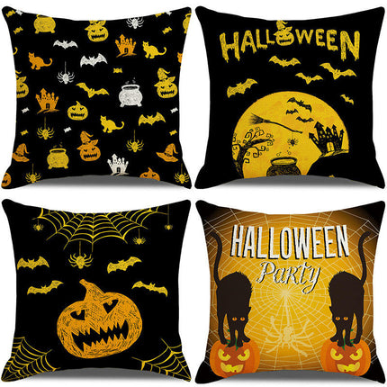 Halloween Pillow Covers,Home Decor Halloween Gifts Linen Sofa Throw Pillow Case Cushion Cover