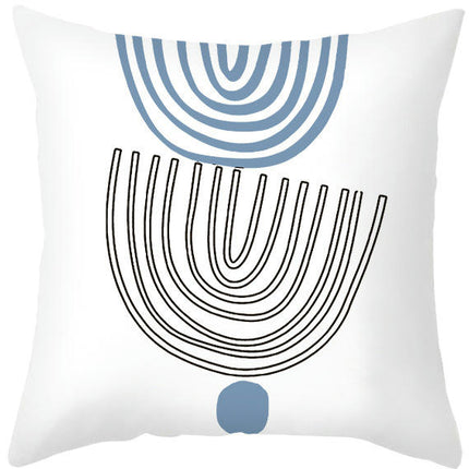 Abstract Art Throw Pillow Cover Square Pillow Covers Modern Farmhouse Decorative Pillowcases-A