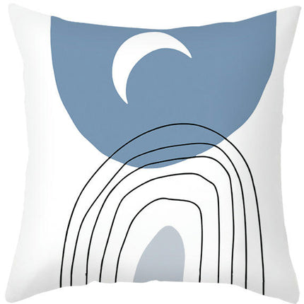 Abstract Art Throw Pillow Cover Square Pillow Covers Modern Farmhouse Decorative Pillowcases-A