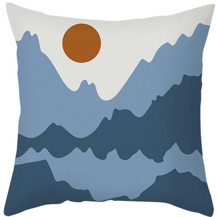 Abstract Art Throw Pillow Cover Square Pillow Covers Modern Farmhouse Decorative Pillowcases-A