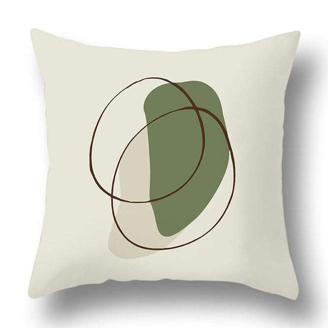 Abstract Art Throw Pillow Cover Square Pillow Covers Modern Farmhouse Decorative Pillowcases-B