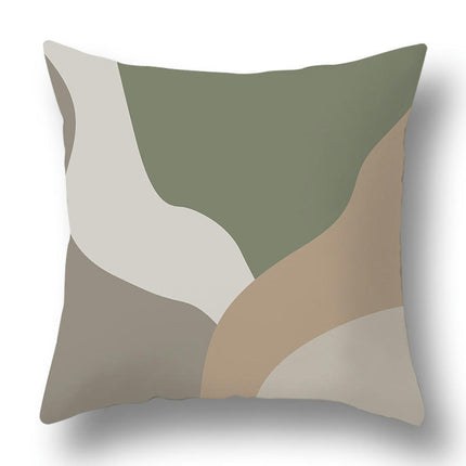 Abstract Art Throw Pillow Cover Square Pillow Covers Modern Farmhouse Decorative Pillowcases-B