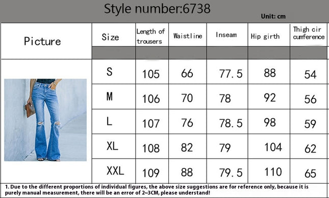 Women's Flare Bell Bottom Jeans Mid Waisted Wide Leg Bootcut Jeans Stretchy Denim Pants