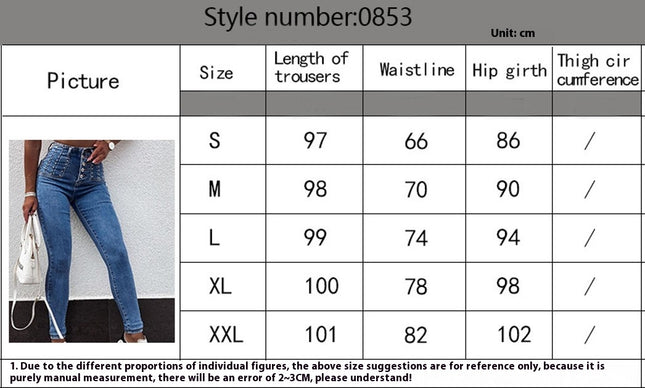 Women's High Waist Skinny Jeans Stretchy Casual Denim Pants