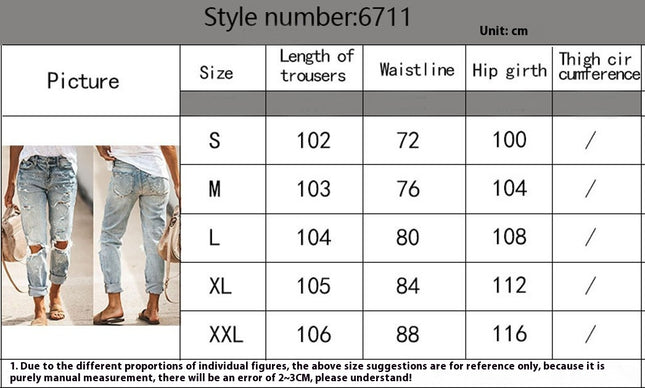 Women's Ripped Mid Waisted Jeans Casual Distressed Stretchy Denim Pants