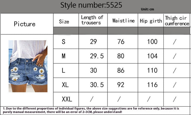 Women's Summer High Waisted Denim Shorts Folded Hem Casual Short Jeans