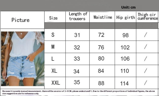 Women's Casual Denim Shorts Mid Waisted Stretchy Ripped Jean Shorts