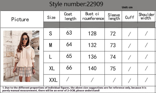 Women's Casual Hoodies Long Sleeve Solid Pullover Tops Loose Sweatshirt