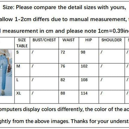 Women Ripped Boyfriends Jeans High Waist Distressed Denim Pants