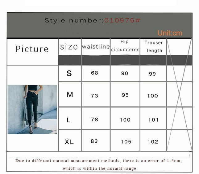 Womens High Waist Jeans Stretchy Skinny Button Fly Denim Pants