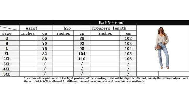 High Waisted Jeans for Women Straight Leg Trendy Stretch Denim Pants